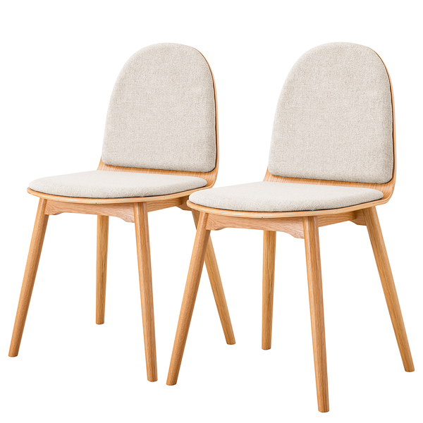Polsterstuhl Molonit 2er-Set - Beige