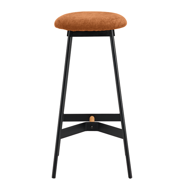 Barhocker Pirmil - Cordstoff Lyana: Rost