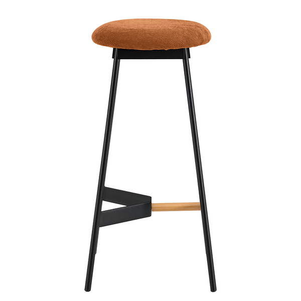 Barhocker Pirmil - Cordstoff Lyana: Rost