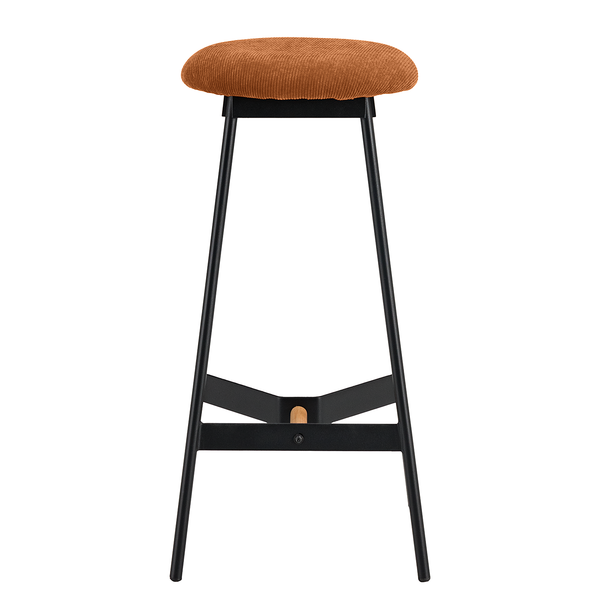 Barhocker Pirmil - Cordstoff Lyana: Rost