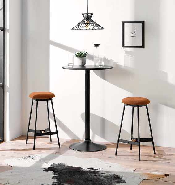 Barhocker Pirmil - Cordstoff Lyana: Rost