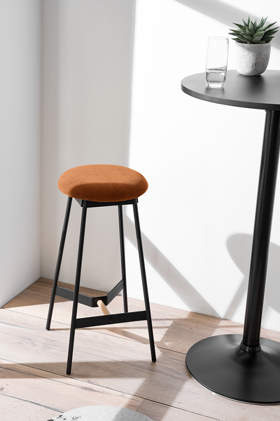 Barhocker Pirmil - Cordstoff Lyana: Rost