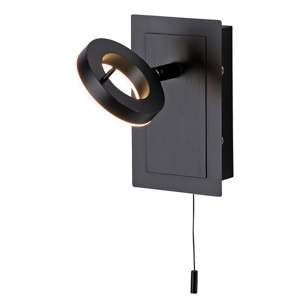 Wandleuchte Siloma - Aluminium / Stahl - 1-flammig