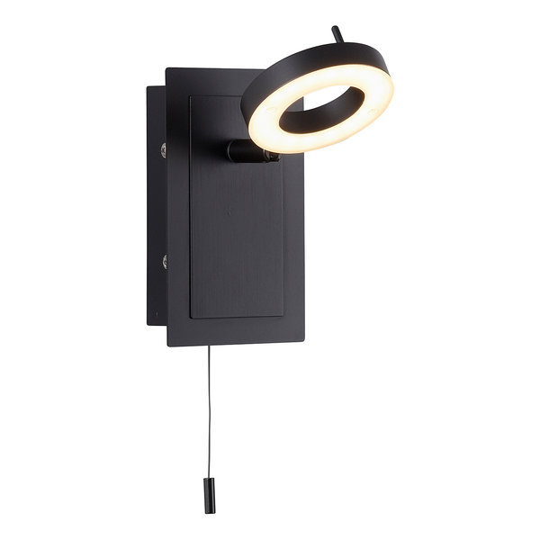 Wandleuchte Siloma - Aluminium / Stahl - 1-flammig