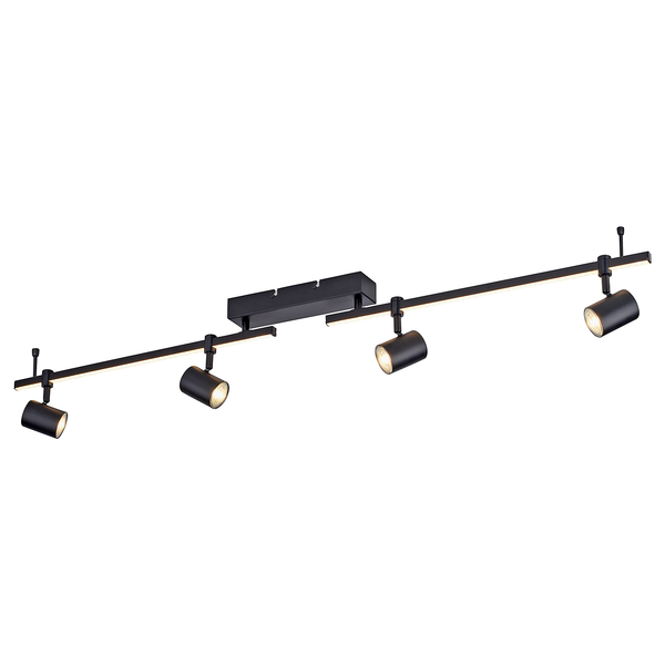Deckenleuchte Barik - Eisen, Aluminium / Polycarbonat - 5-flammig - Flammenanzahl: 5