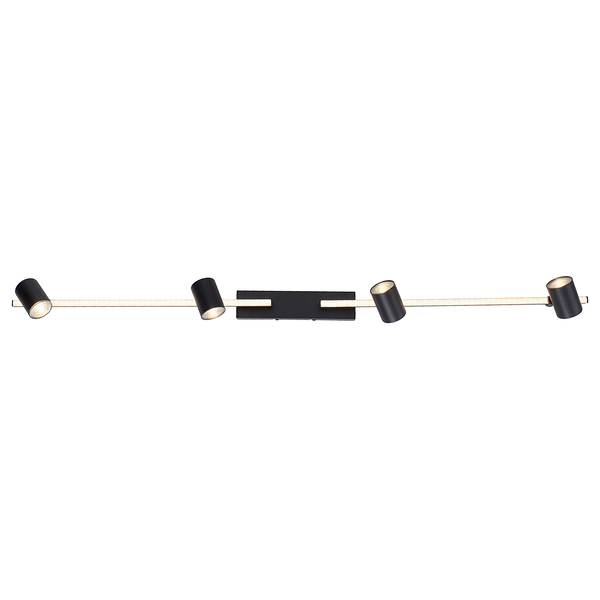 Deckenleuchte Barik - Eisen, Aluminium / Polycarbonat - 5-flammig - Flammenanzahl: 5