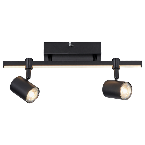 Deckenleuchte Barik - Eisen, Aluminium / Polycarbonat - 3-flammig - Flammenanzahl: 3