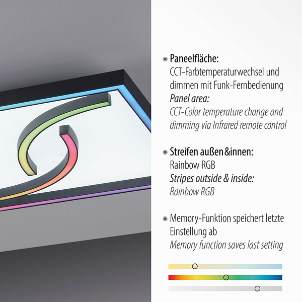 Deckenleuchte Serpent - Eisen, Aluminium / Polycarbonat - 2-flammig - 45 x 45 cm