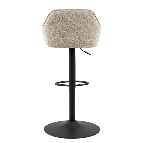Barstuhl Magrin 2er-Set - Bouclé Stoff Moena: Beige