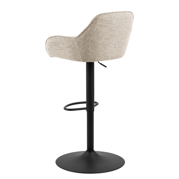 Barstuhl Magrin 2er-Set - Bouclé Stoff Moena: Beige