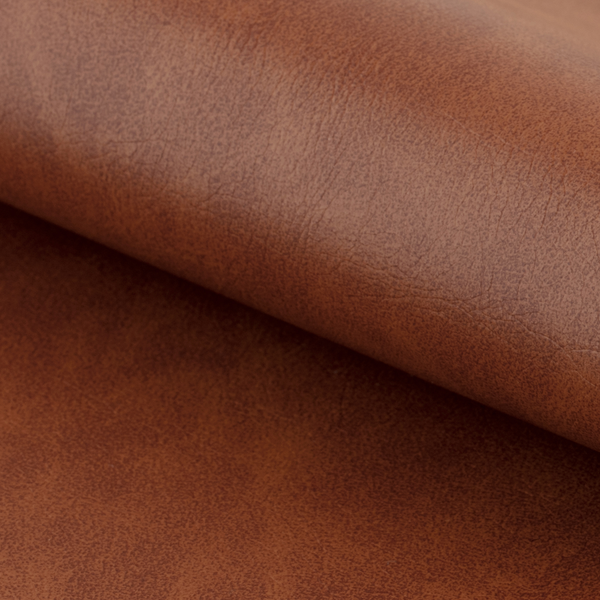 Drehbarer Polsterstuhl LIVARAS - Kunstleder Reena: Cognac