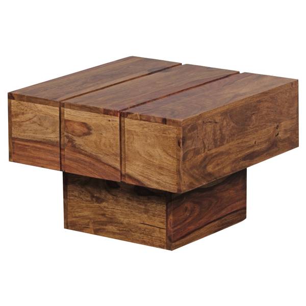 Couchtisch Neuberg - Sheesham Massiv - Dunkelbraun - 44 x 30 cm