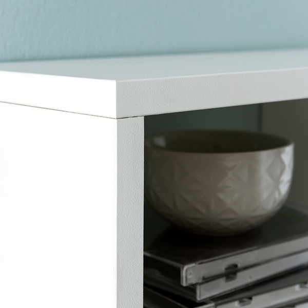 Wandregal Paluzza - Spanplatte - Weiß - Weiß