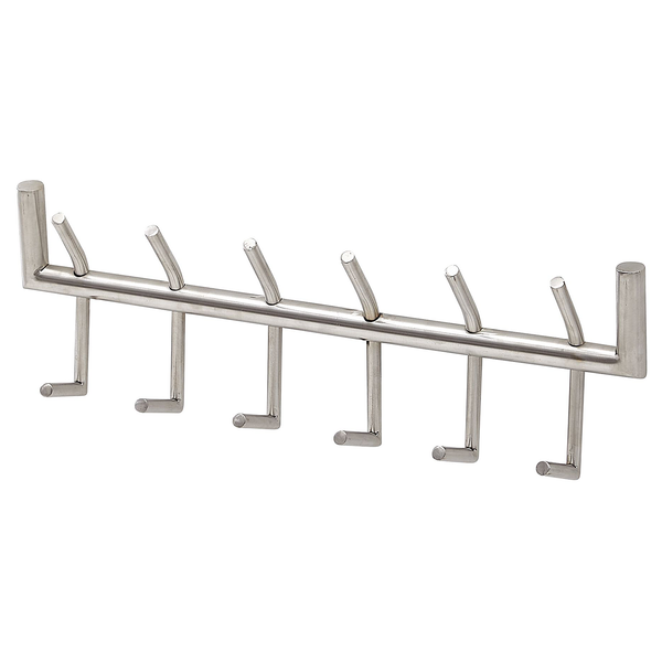 Wandgarderobe Starkow - Stahl - Silber