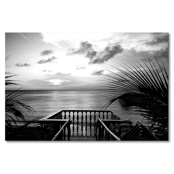 Leinwandbild Terraces - Fichte Massiv / Mischgewebe - 80 x 120 cm