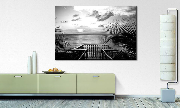Leinwandbild Terraces - Fichte Massiv / Mischgewebe - 80 x 120 cm