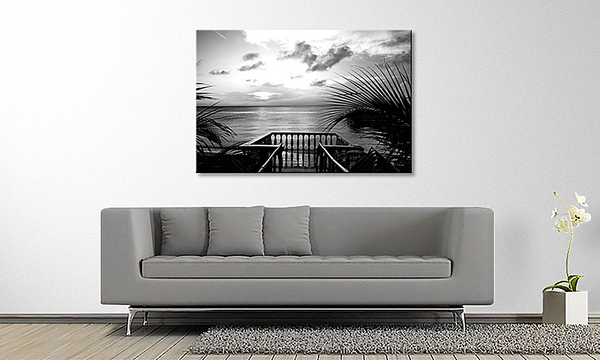 Leinwandbild Terraces - Fichte Massiv / Mischgewebe - 80 x 120 cm