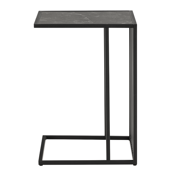 Beistelltisch Mephisto rechteckig - Marmor Schwarz Dekor / Schwarz