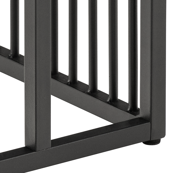 Beistelltisch Mephisto rechteckig - Marmor Schwarz Dekor / Schwarz