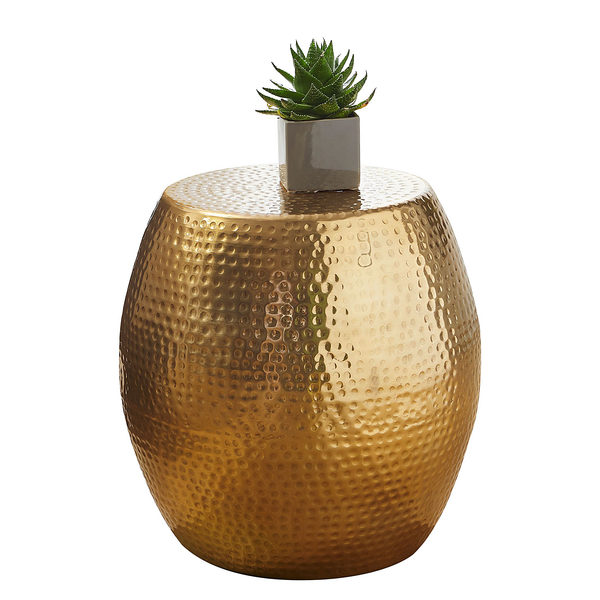 Beistelltisch Cerrillos - Aluminim - Gold - Gold