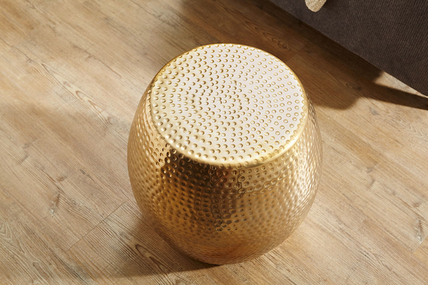 Beistelltisch Cerrillos - Aluminim - Gold - Gold