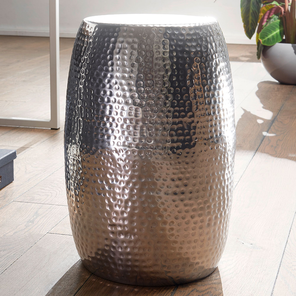 Beistelltisch La Paz - Aluminium - Silber - Silber