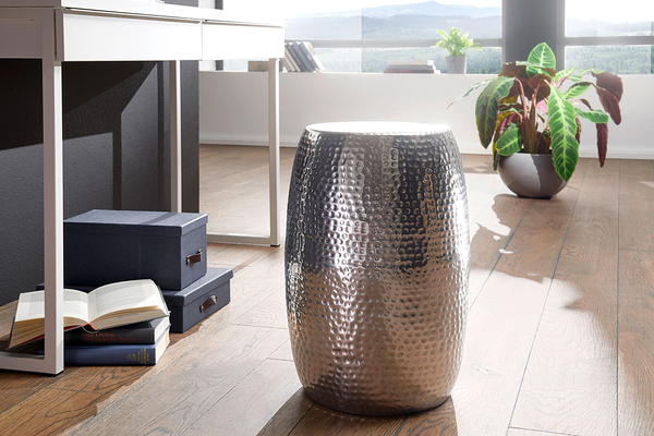 Beistelltisch La Paz - Aluminium - Silber - Silber
