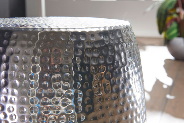 Beistelltisch La Paz - Aluminium - Silber - Silber