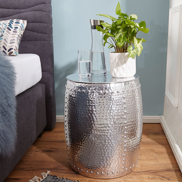 Beistelltisch Juanico - Aluminim - Silber