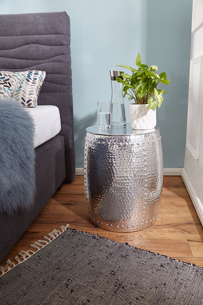 Beistelltisch Juanico - Aluminim - Silber