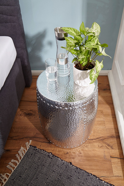 Beistelltisch Juanico - Aluminim - Silber