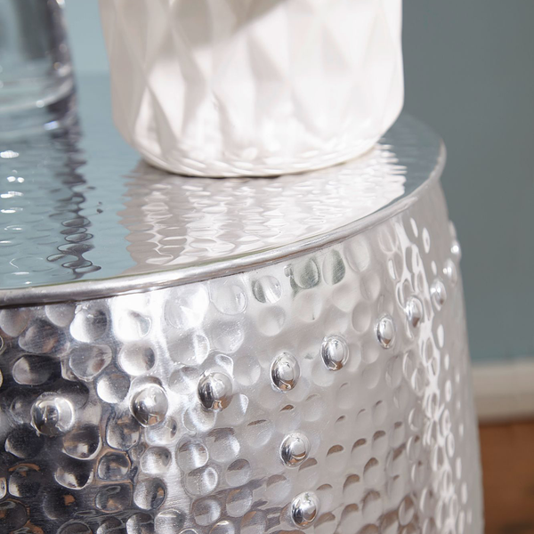 Beistelltisch Juanico - Aluminim - Silber