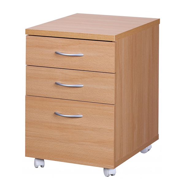 Rollcontainer Schipkau - Spanplatte - Buche Dekor