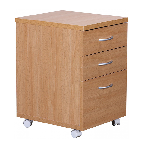 Rollcontainer Schipkau - Spanplatte - Buche Dekor