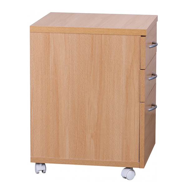 Rollcontainer Schipkau - Spanplatte - Buche Dekor