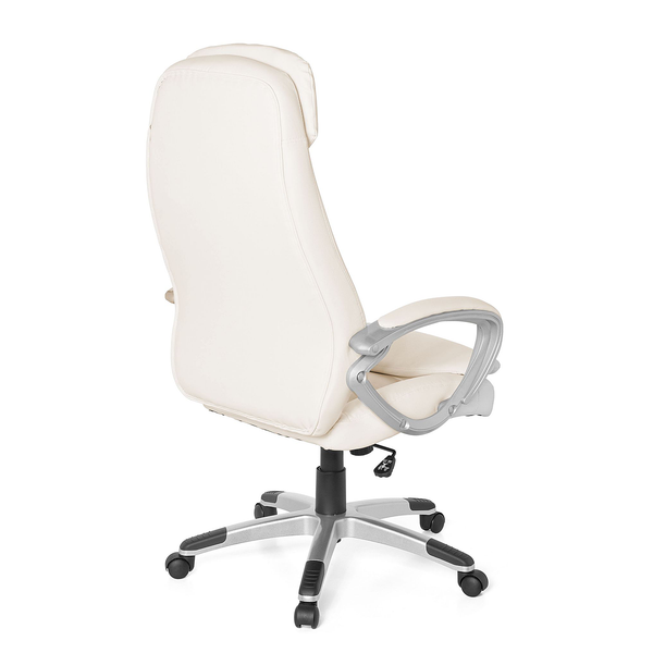 Bürodrehstuhl Baruth - Kunstleder - Creme