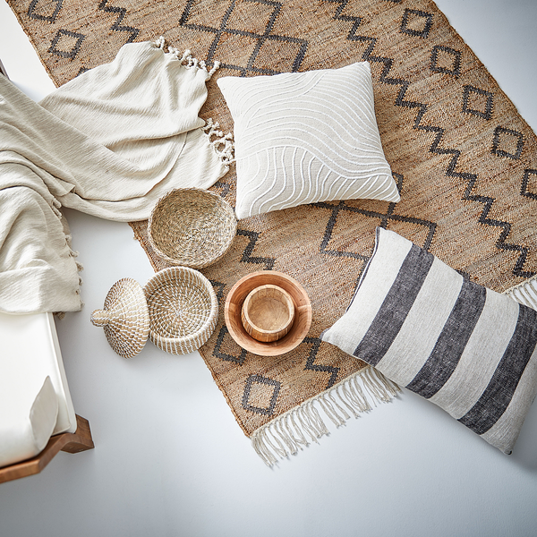 Kissen FREYA - Baumwolle / Polyester - Beige