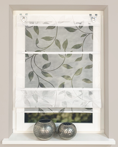 Magnetrollo Rana - Webstoff - Weiß - 45 x 130 cm