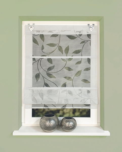 Magnetrollo Rana - Webstoff - Grau - 80 x 130 cm