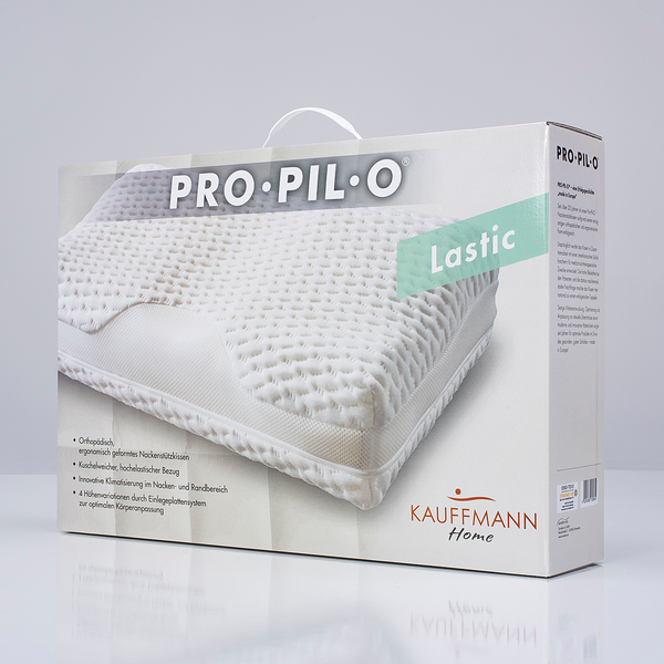 Nackenstützkissen Pro-Pil-O Lastic - Schaumstoff / Baumwolle - Weiß
