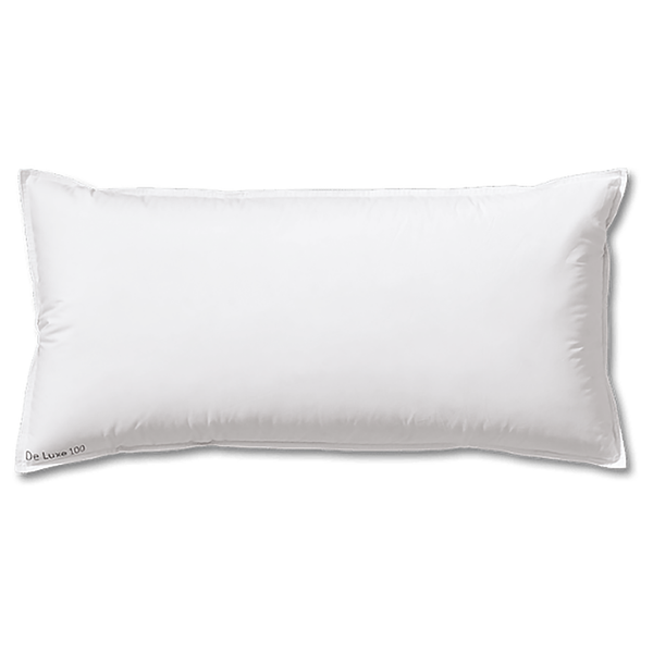 Daunenkissen DeLuxe 100 - 100 % Daunen / Baumwolle - Weiß - 50 x 75 cm