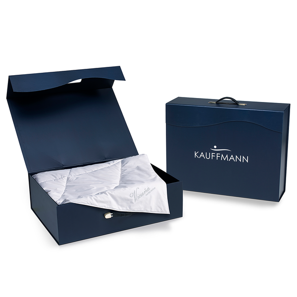 Bettdecke Vicuna Light - Baumwolle / Vicuna Edelhaarflaum - Weiß - 135 x 200 cm