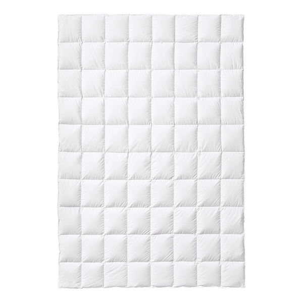 Daunenbettdecke Sleepwell Comfort 8x10 - Baumwolle / Daunen / Federn - Weiß - 135 x 200 cm