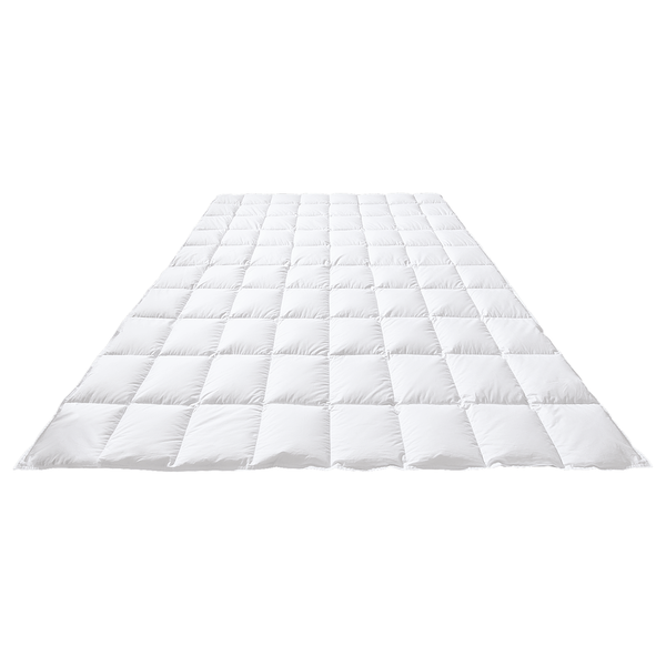 Daunenbettdecke Sleepwell Comfort 8x10 - Baumwolle / Daunen / Federn - Weiß - 135 x 200 cm