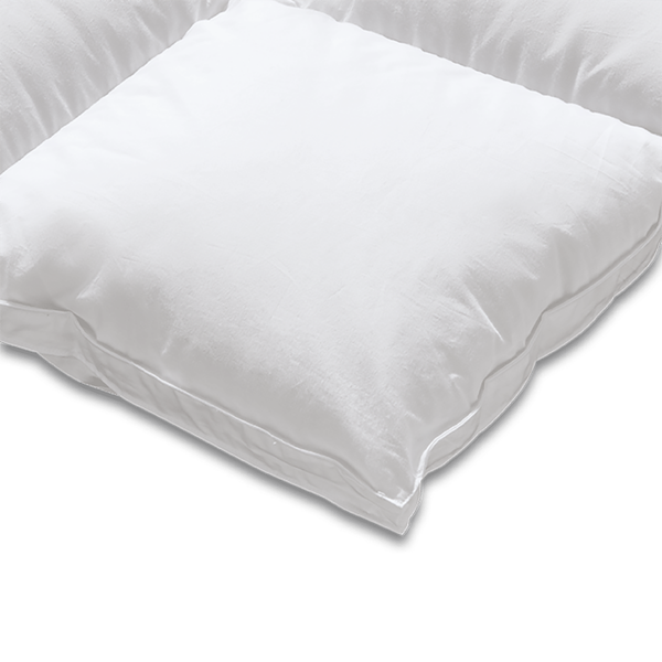 Daunenbettdecke Sleepwell Comfort 8x10 - Baumwolle / Daunen / Federn - Weiß - 135 x 200 cm