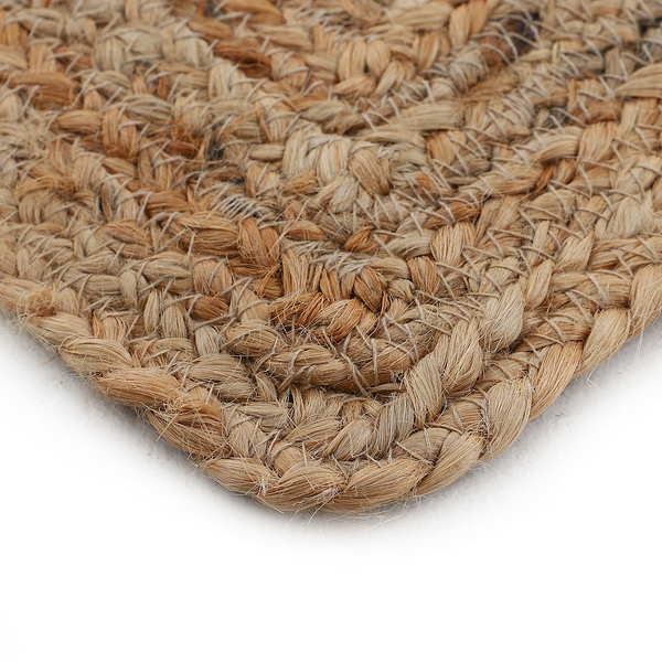 Juteteppich Nele - Jute - Natur - 80 x 80 cm