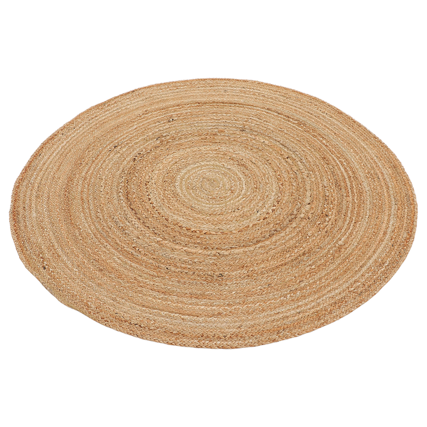 Juteteppich Nele Rund - Jute - Natur - 60 x 60 cm