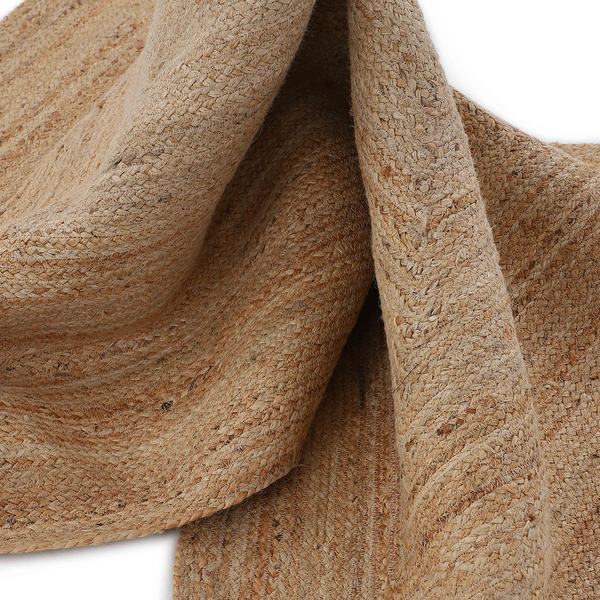 Juteteppich Nele Rund - Jute - Natur - 60 x 60 cm