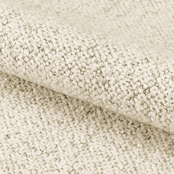 Armlehnenstuhl NICHOLAS - Bouclé Stoff Moena: Creme - Einzelstuhl