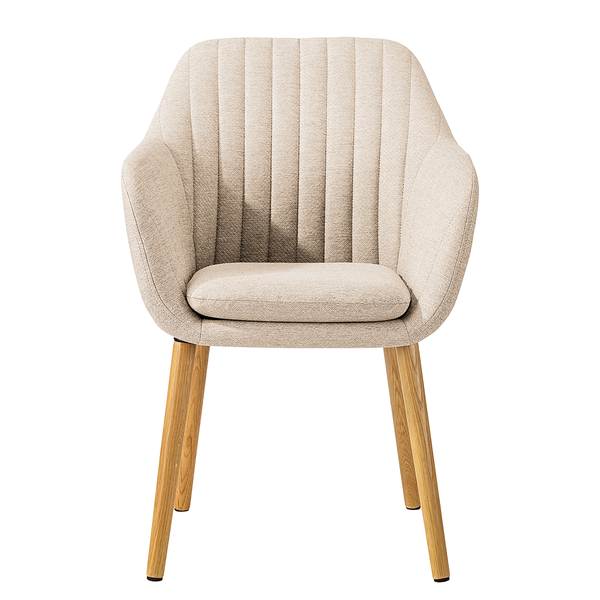 Armlehnenstuhl TILANDA Typ A - Webstoff Stefka: Beige - 1er Set